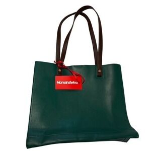 NWT MONTANA WEST KELLY GREEN LARGE TOTE BAG COLLEGE WORK